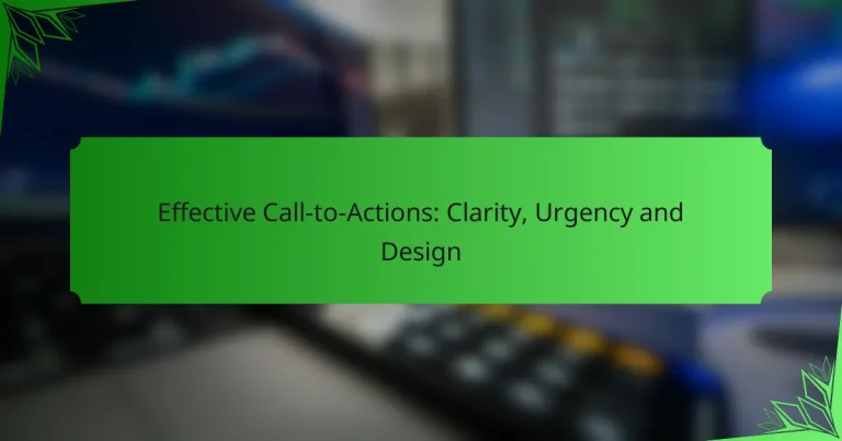 Llamadas a la Acción Efectivas: Claridad, Urgencia y Diseño