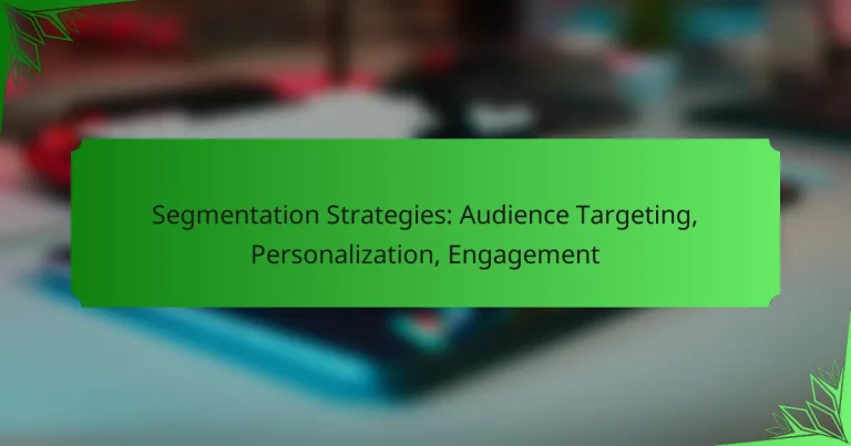 Estrategias de Segmentación: Targeting de Audiencia, Personalización, Engagement